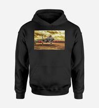 Thumbnail for Fighting Falcon F35 at Airbase Designed Hoodies
