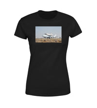 Thumbnail for Boeing 747 Carrying Nasa's Space Shuttle Designed Women T-Shirts