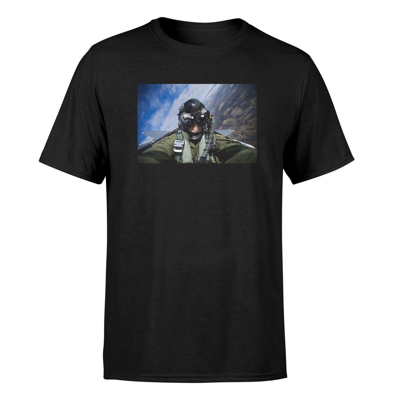 Amazing Military Pilot Selfie Designed T-Shirts