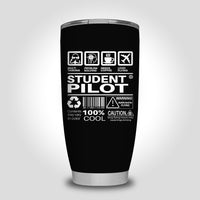 Thumbnail for Student Pilot Label Designed Tumbler Travel Mugs