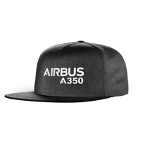 Thumbnail for Airbus A350 & Text Designed Snapback Caps & Hats