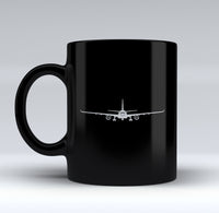 Thumbnail for Airbus A330 Silhouette Designed Black Mugs