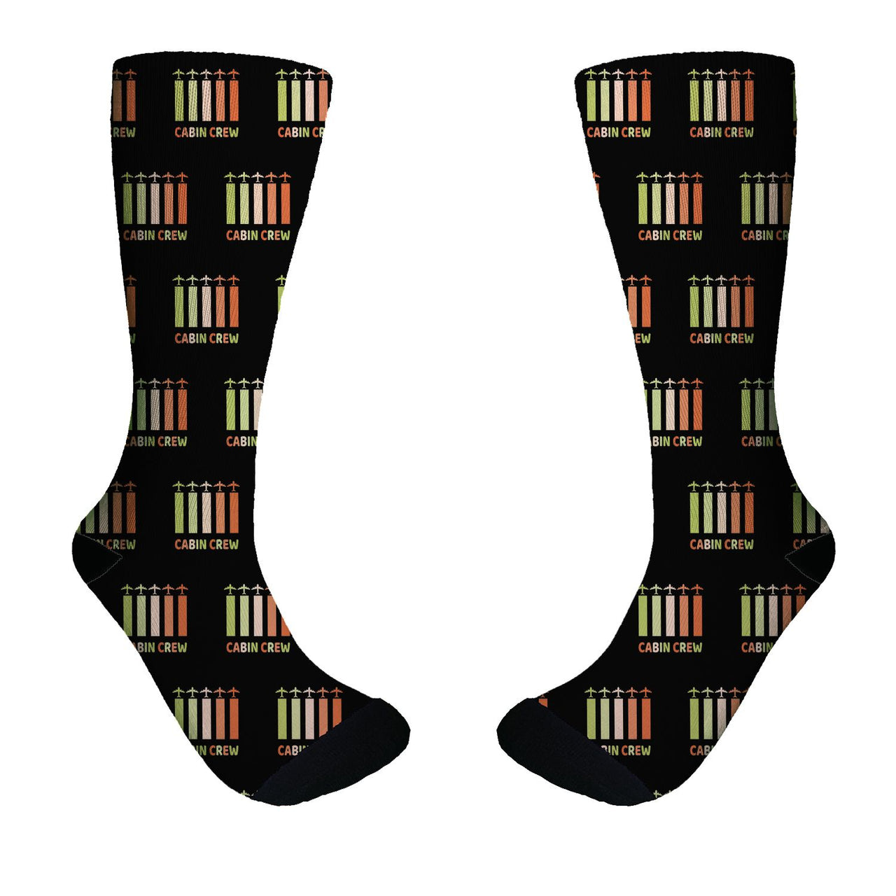 Colourful Cabin Crew Designed Socks