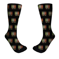 Thumbnail for Colourful Cabin Crew Designed Socks