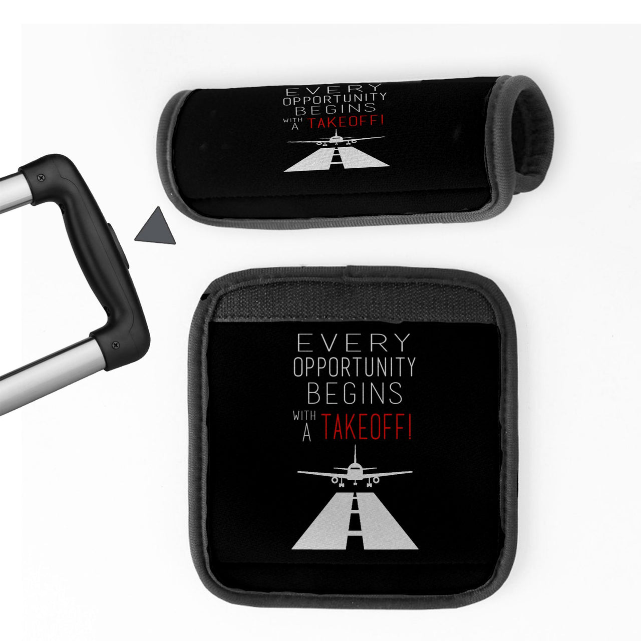 Every Opportunity Designed Neoprene Luggage Handle Covers