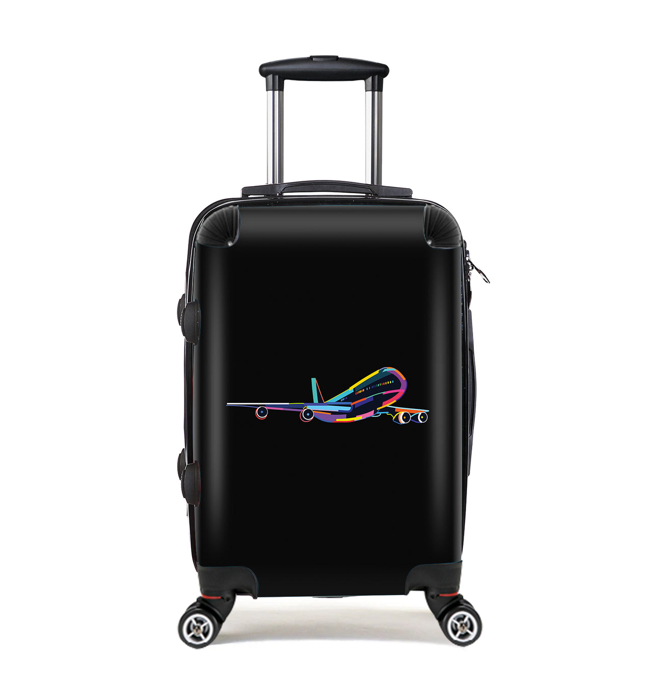 Multicolor Airplane Designed Cabin Size Luggages