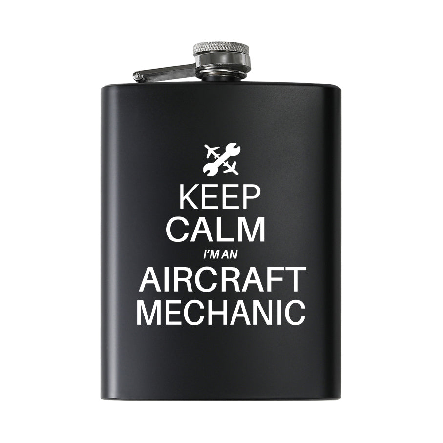 Aircraft Mechanic Designed Stainless Steel Hip Flasks