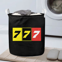 Thumbnail for Flat Colourful 777 Designed Laundry Baskets