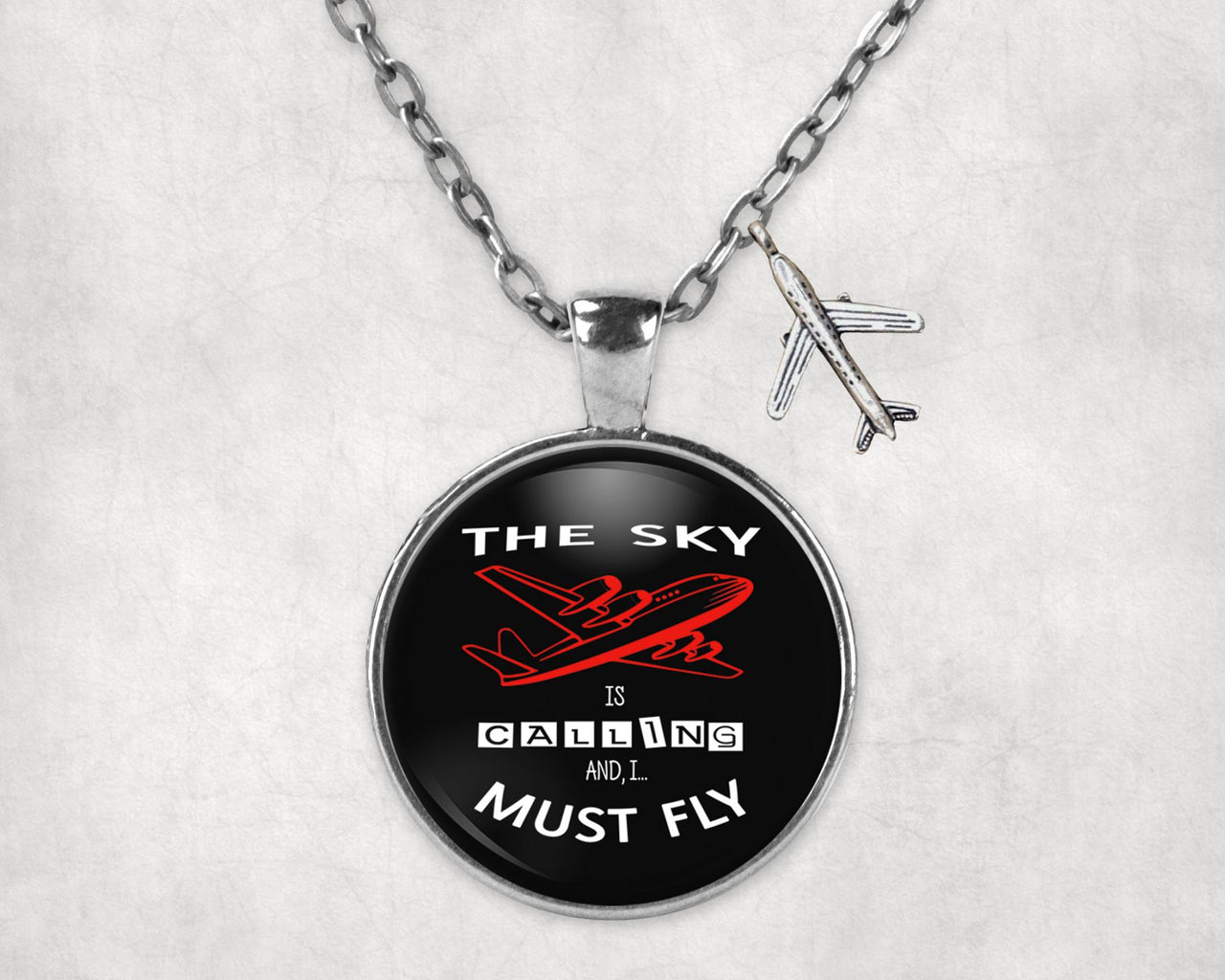 The Sky is Calling and I Must Fly Designed Necklaces