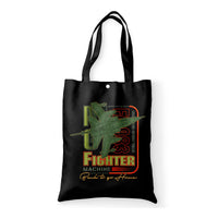 Thumbnail for Fighter Machine Designed Tote Bags