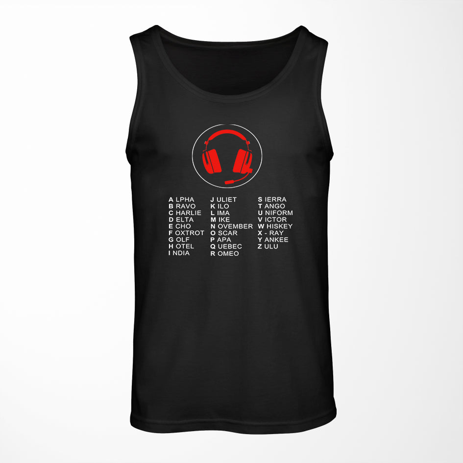Aviation Alphabet 3 Designed Tank Tops