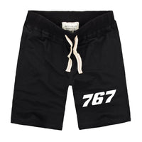 Thumbnail for 767 Flat Text Designed Cotton Shorts