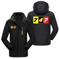 Thumbnail for Flat Colourful 747 Designed Thick Skiing Jackets