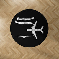 Thumbnail for Antonov AN-225 (14) Designed Carpet & Floor Mats (Round)