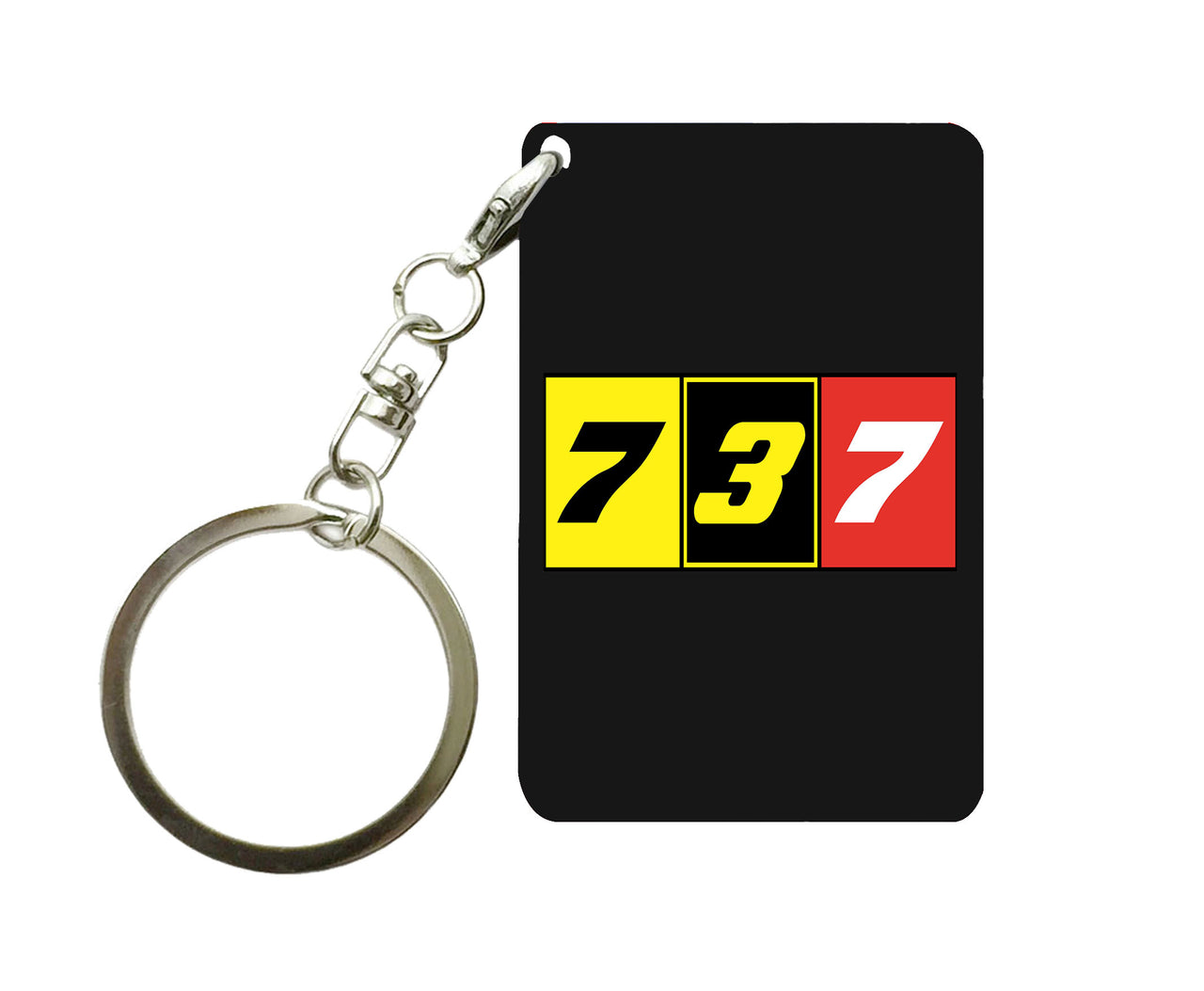 Flat Colourful 737 Designed Key Chains