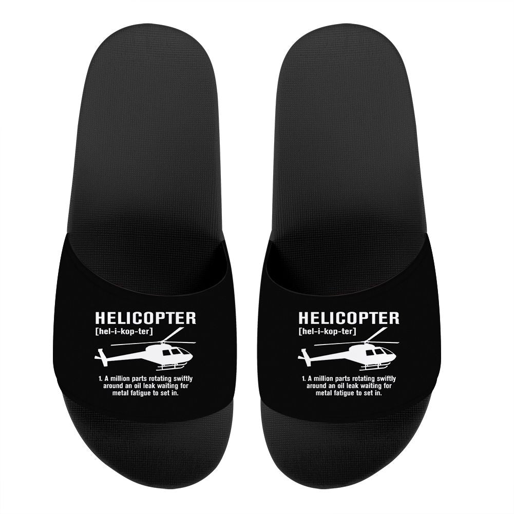Helicopter [Noun] Designed Sport Slippers