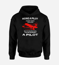 Thumbnail for If You're Cool You're Probably a Pilot Designed Hoodies
