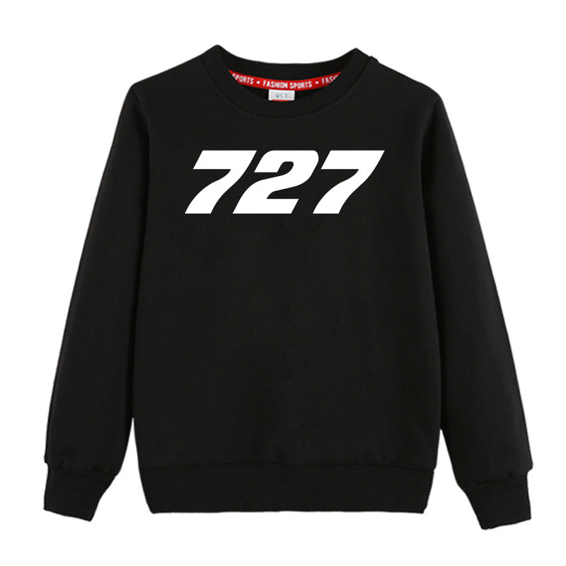 727 Flat Text Designed "CHILDREN" Sweatshirts