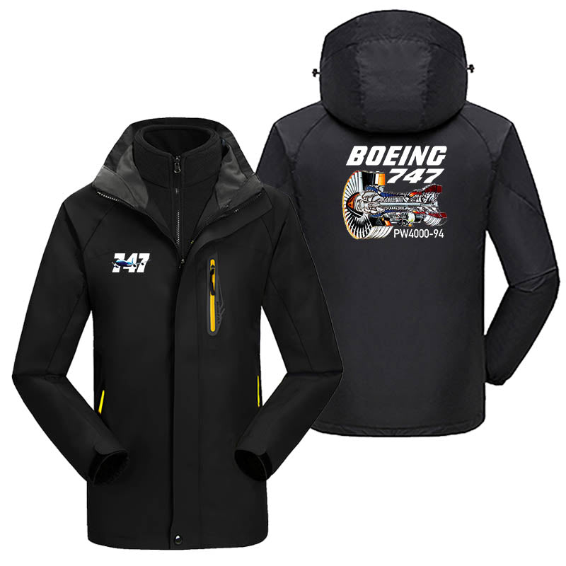 Boeing 747 & PW4000-94 Engine Designed Thick Skiing Jackets