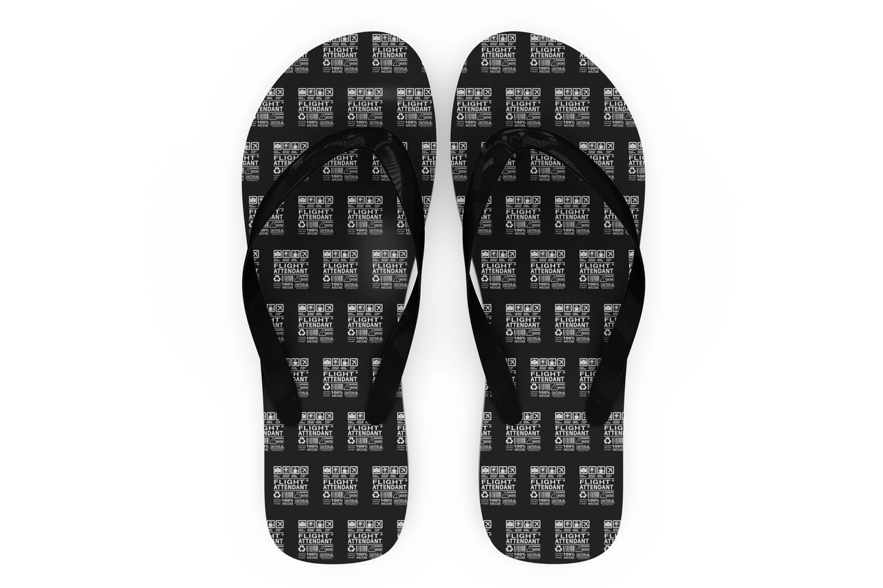 Flight Attendant Label Designed Slippers (Flip Flops)