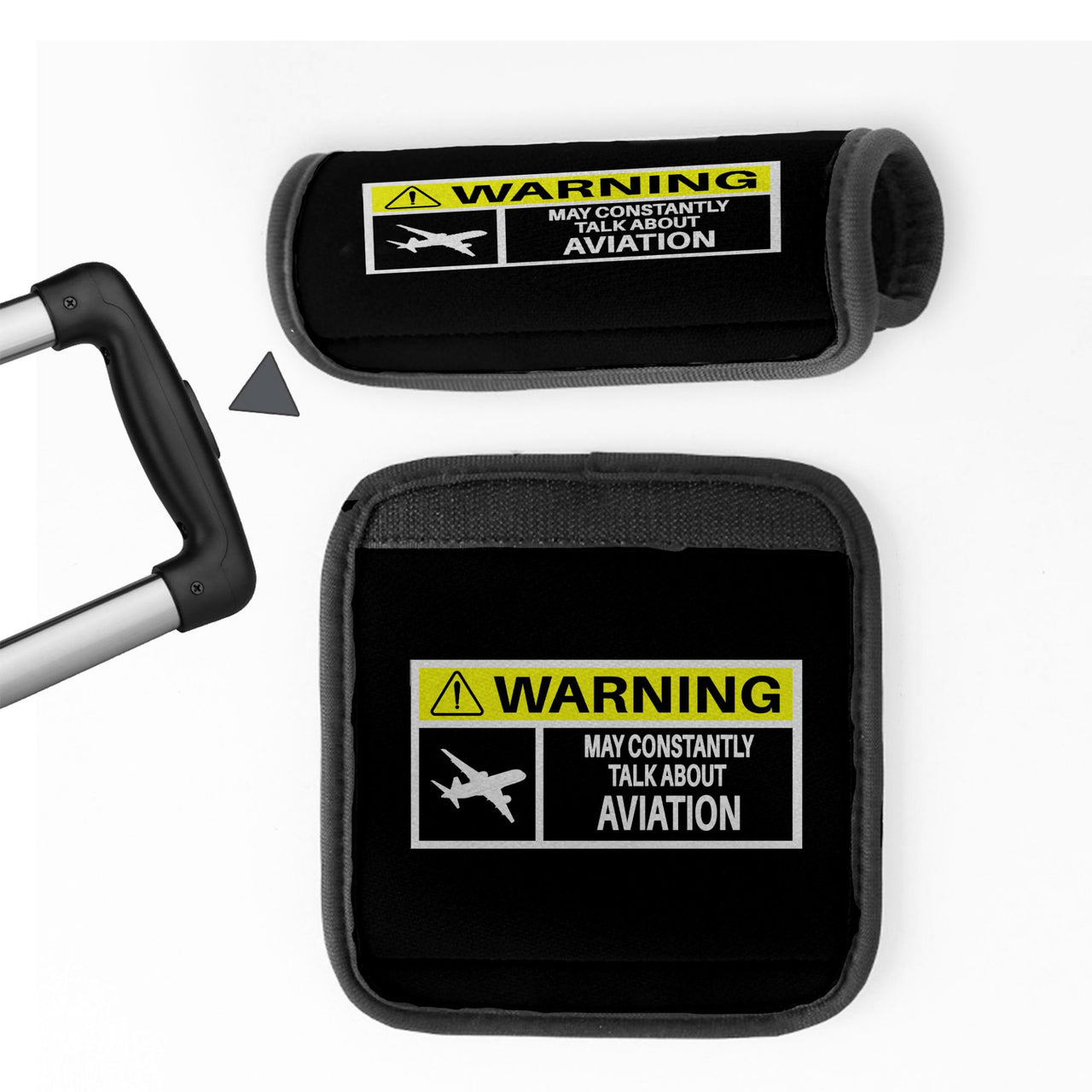 Warning May Constantly Talk About Aviation Designed Neoprene Luggage Handle Covers