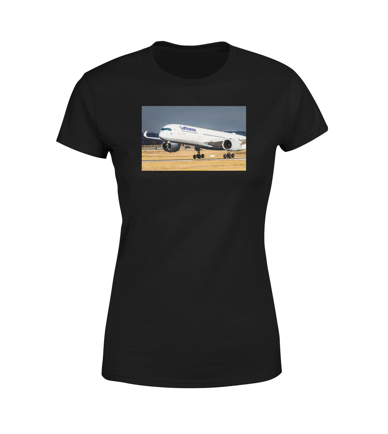 Lutfhansa A350 Designed Women T-Shirts