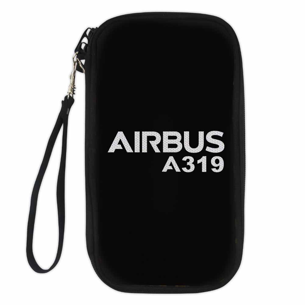 Airbus A319 & Text Designed Travel Cases & Wallets