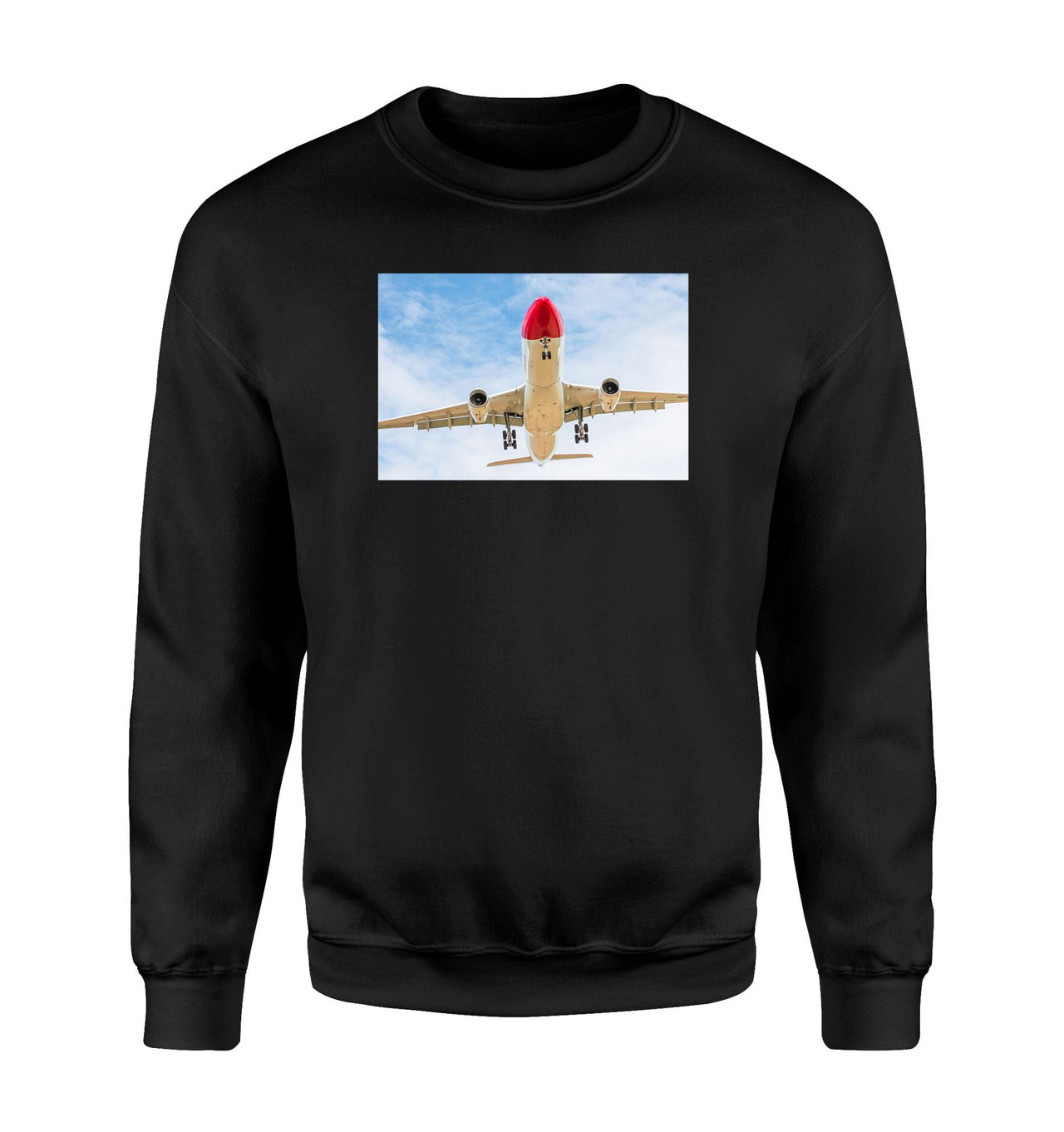 Beautiful Airbus A330 on Approach Designed Sweatshirts