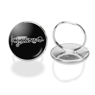 Special Cessna Text aviation ring in stainless steel.