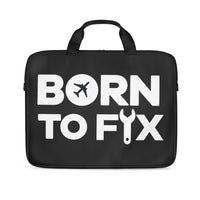 Thumbnail for Born To Fix Airplanes Designed Laptop & Tablet Bags