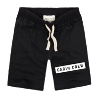 Thumbnail for Cabin Crew Text Designed Cotton Shorts