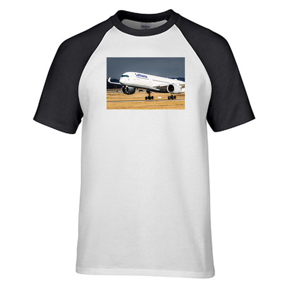 Lutfhansa A350 Designed Raglan T-Shirts