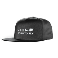 Thumbnail for Born To Fly Helicopter Designed Snapback Caps & Hats
