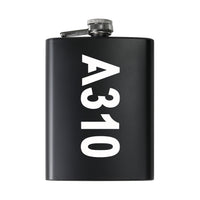 Thumbnail for A310 Text Designed Stainless Steel Hip Flasks