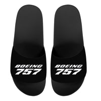 Thumbnail for Boeing 757 & Text Designed Sport Slippers