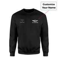 Thumbnail for Side Your Custom Logos & Name (US Air Force & Star) Designed Sweatshirts