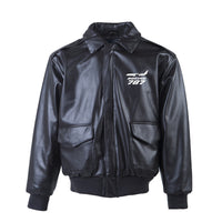 Thumbnail for The Boeing 787 Designed Leather Bomber Jackets (NO Fur)