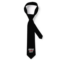 Thumbnail for Amazing Boeing 757 aviation design on premium silk blend tie.