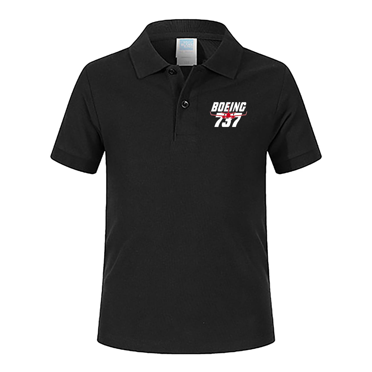 Amazing Boeing 737 Designed Children Polo T-Shirts