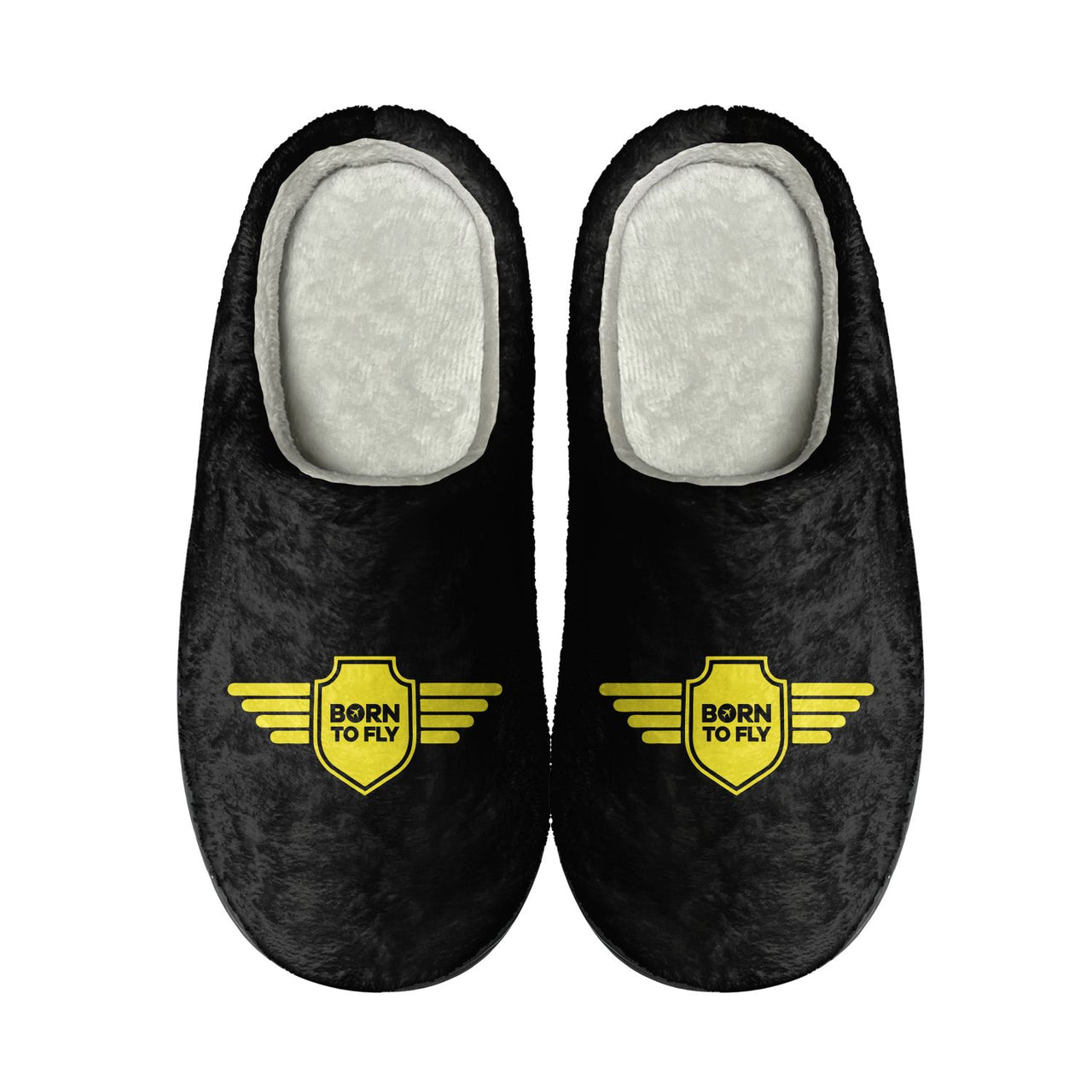 Born To Fly & Badge Designed Cotton Slippers