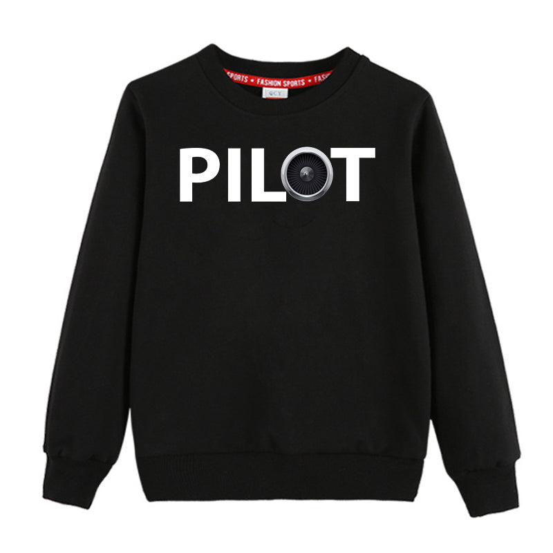 Pilot & Jet Engine Designed "CHILDREN" Sweatshirts