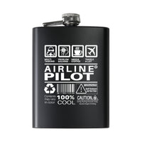 Thumbnail for Airline Pilot Label Designed Stainless Steel Hip Flasks
