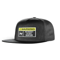 Thumbnail for Warning May Constantly Talk About Aviation Designed Snapback Caps & Hats