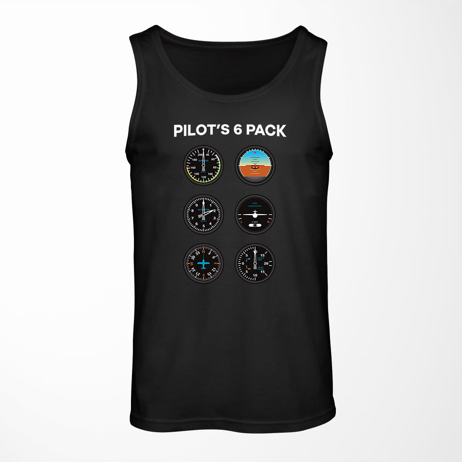 Pilot's 6 Pack Designed Tank Tops