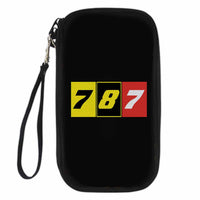 Thumbnail for Flat Colourful 787 Travel Cases & aviation themed travel case wallet for travel documents.