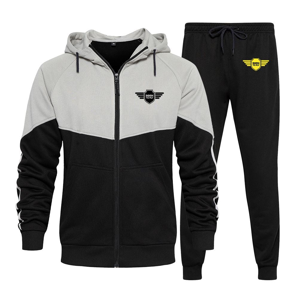 Born To Fly & Badge Designed Colourful Z. Hoodies & Sweatpants