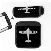 Thumbnail for Eat Sleep Fly & Propeller Designed Neoprene Luggage Handle Covers