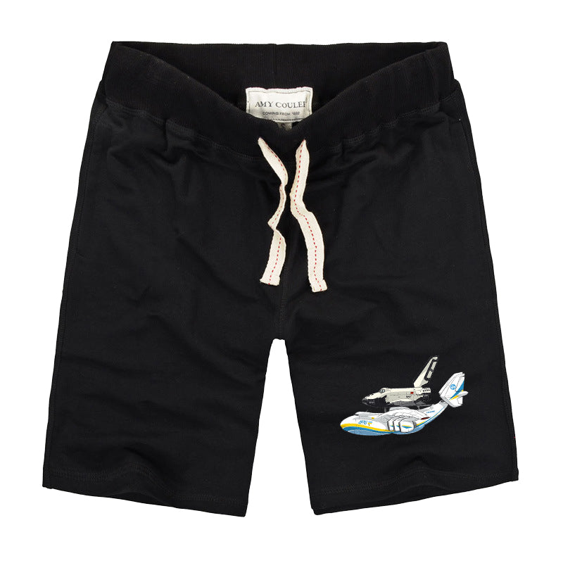 Antonov An-225 & Buran Designed Cotton Shorts