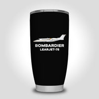 Thumbnail for The Bombardier Learjet 75 Designed Tumbler Travel Mugs