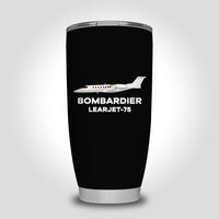 Thumbnail for The Bombardier Learjet 75 Designed Tumbler Travel Mugs